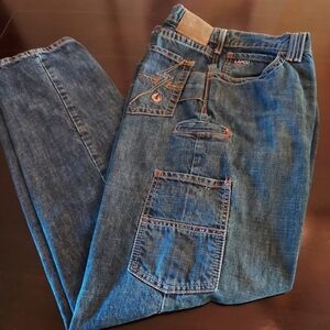 Lapco Men's Relaxed Fit Flame Resistant Carpenter Jeans in Blue 38 X 34.